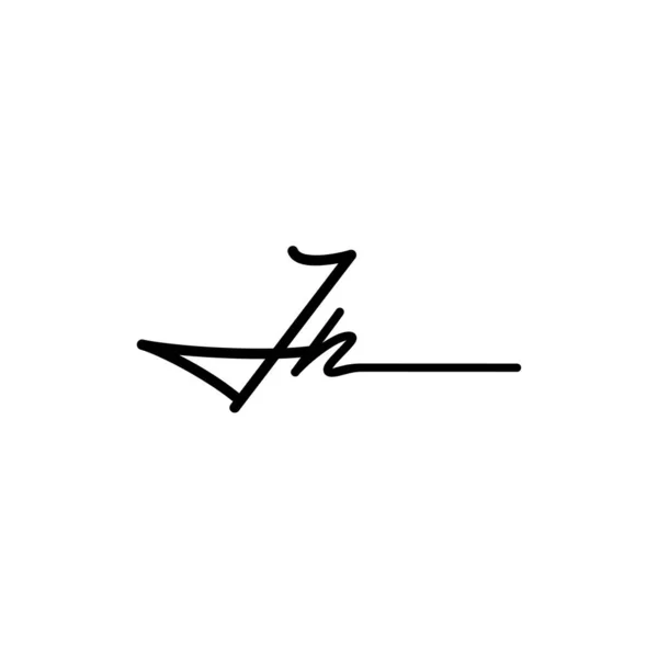 Initial Signature Logo Design Logo Für Mode Fotografie Hochzeit Schönheit — Stockvektor