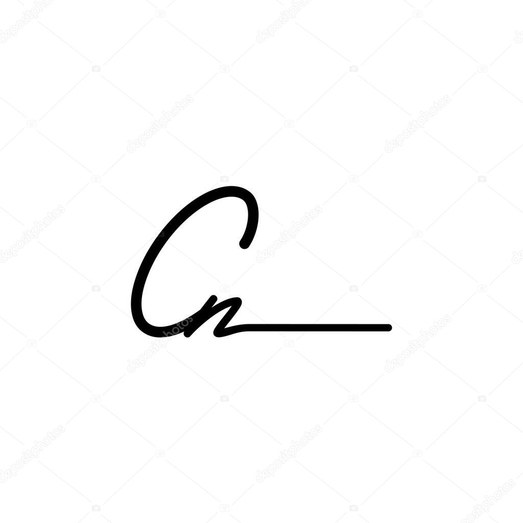 Initial Signature logo design. Logo for fashion,photography, wedding, beauty, business company.