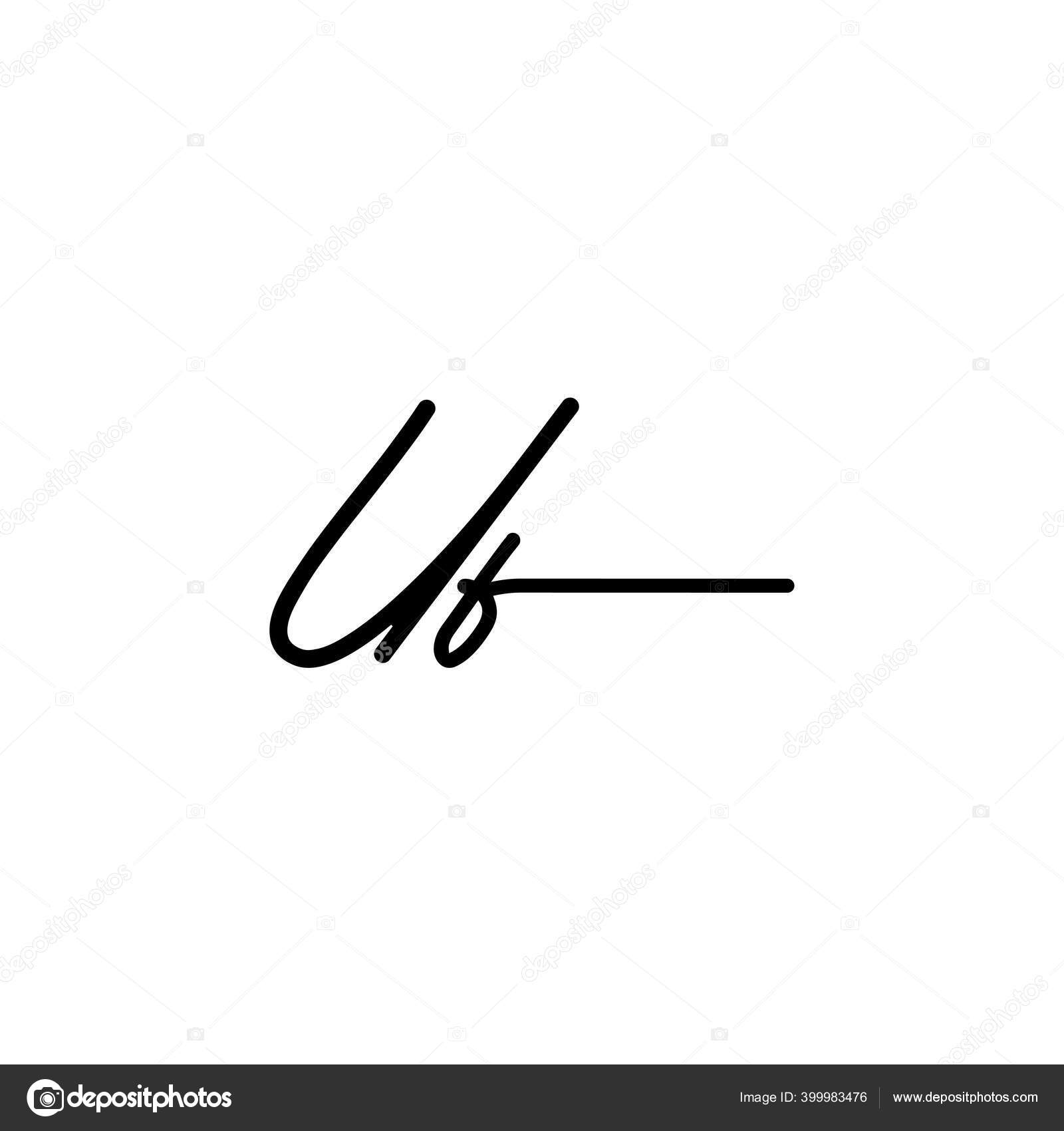 Logo Desain Awal Signature Logo Untuk Fashion Fotografi Pernikahan Kecantikan Stok Vektor C Xinthink 399983476