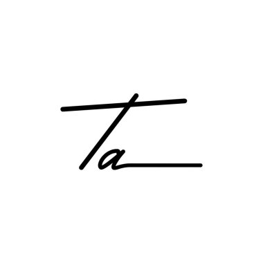 İlk imza logosu tasarımı. Moda, fotoğrafçılık, düğün, güzellik, iş dünyası logosu.