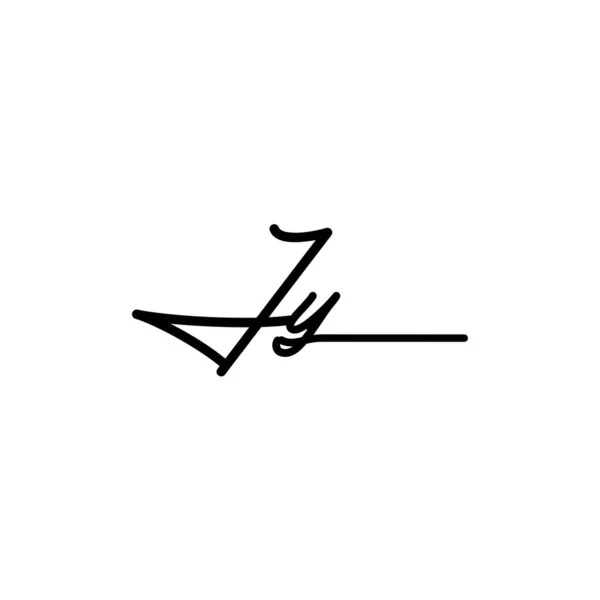 Initial Signature Logo Design Logo Für Mode Fotografie Hochzeit Schönheit — Stockvektor