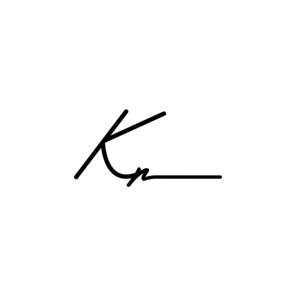 Initial Signature Logo Design Logo Für Mode Fotografie Hochzeit Schönheit — Stockvektor