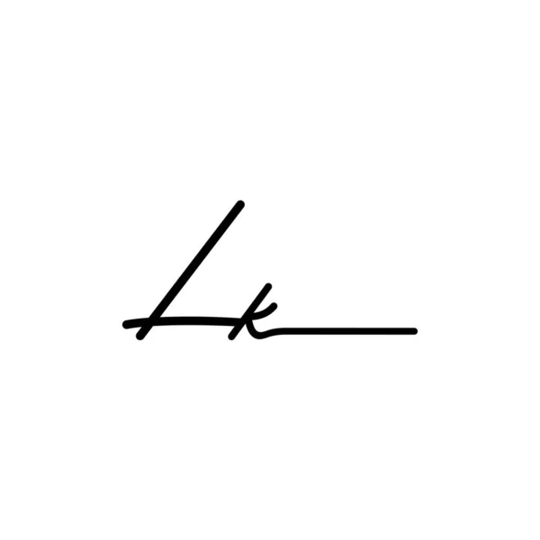 Diseño Inicial Del Logotipo Signature Logotipo Para Moda Fotografía Boda — Archivo Imágenes Vectoriales