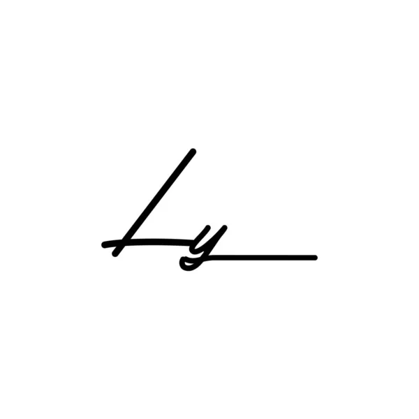 Kezdeti Signature Logó Kialakítása Logó Divat Fotózás Esküvő Szépség Üzleti — Stock Vector