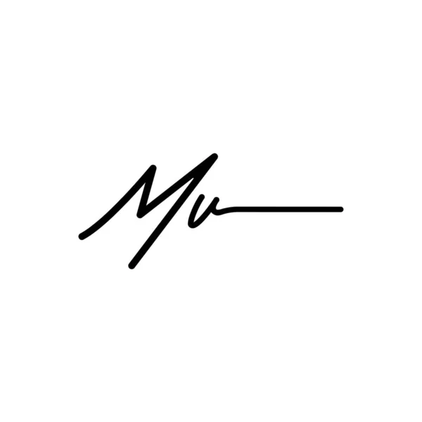 Initiële Handtekening Logo Ontwerp Logo Voor Mode Fotografie Bruiloft Schoonheid — Stockvector