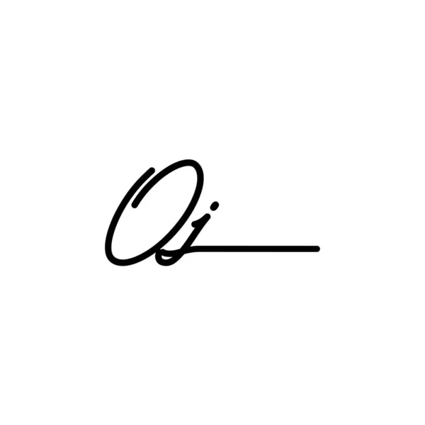 Initiële Handtekening Logo Ontwerp Logo Voor Mode Fotografie Bruiloft Schoonheid — Stockvector