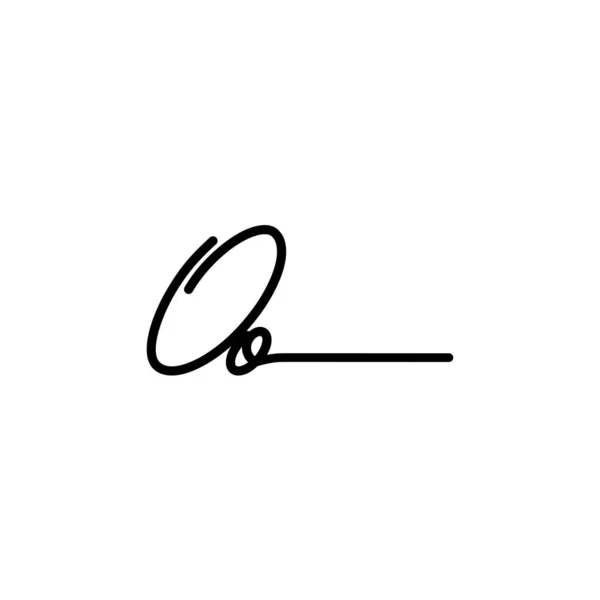 Initial Signature Logo Design Logo Für Mode Fotografie Hochzeit Schönheit — Stockvektor