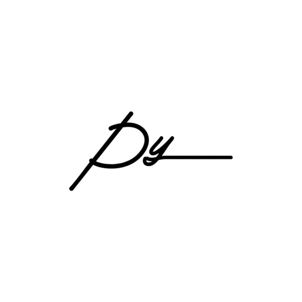 Wstępny Projekt Logo Podpisu Logo Moda Fotografia Ślub Piękno Firma — Wektor stockowy