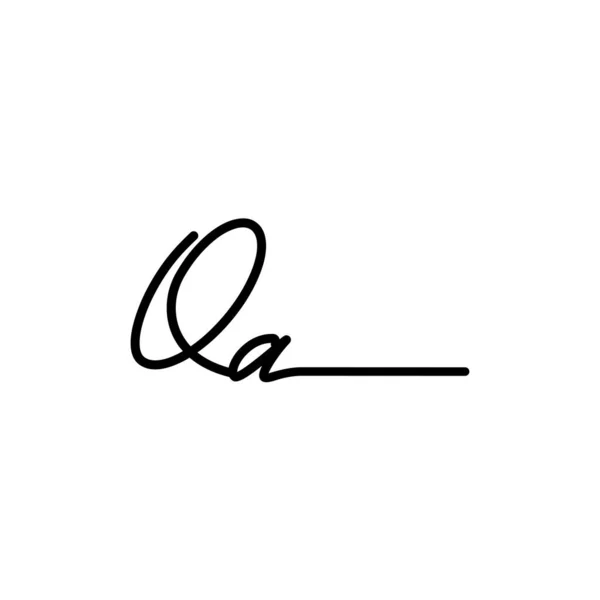 Початковий Дизайн Логотипу Signature Логотип Моди Фотографії Весілля Краси Бізнес — стоковий вектор
