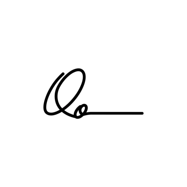 Diseño Inicial Del Logotipo Signature Logotipo Para Moda Fotografía Boda — Vector de stock