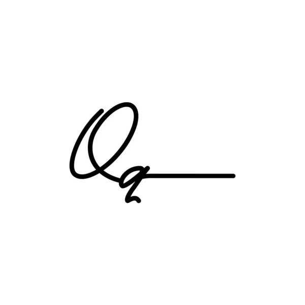 Initiële Handtekening Logo Ontwerp Logo Voor Mode Fotografie Bruiloft Schoonheid — Stockvector