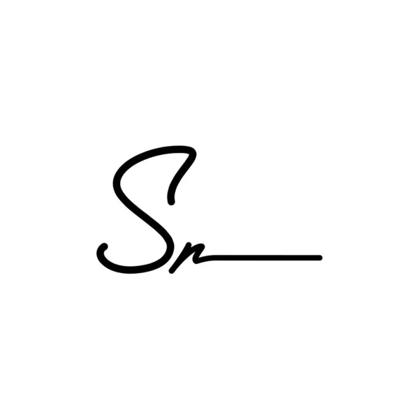 Initial Signature Logo Design Logo Für Mode Fotografie Hochzeit Schönheit — Stockvektor