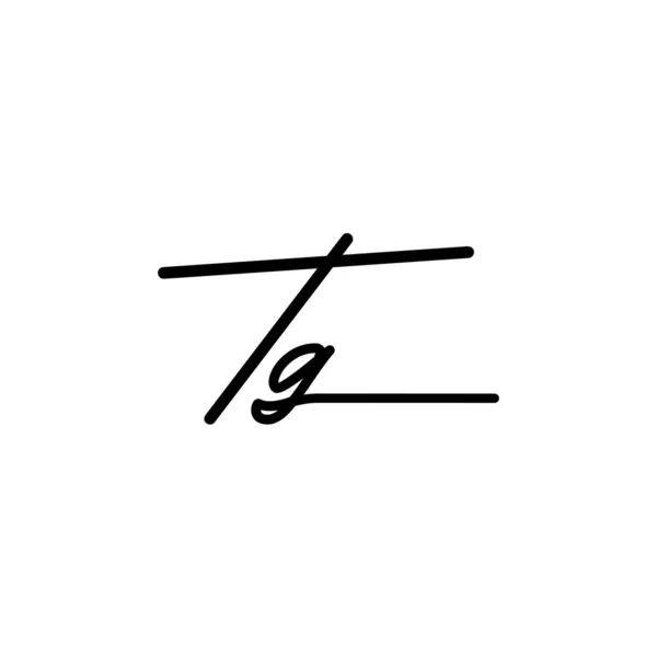 Návrh Počátečního Loga Podpisu Logo Pro Módu Fotografii Svatbu Krásu — Stockový vektor