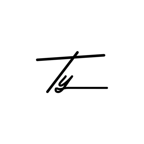 Signature Initiale Logo Design Logo Pour Mode Photographie Mariage Beauté — Image vectorielle