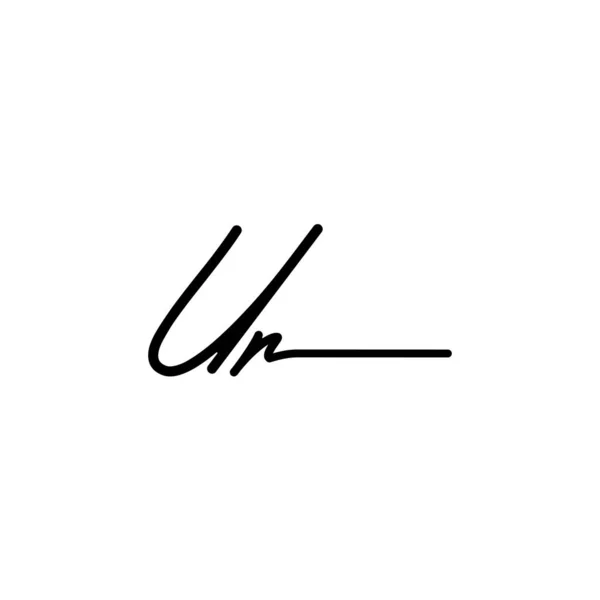 Diseño Inicial Del Logotipo Signature Logotipo Para Moda Fotografía Boda — Vector de stock