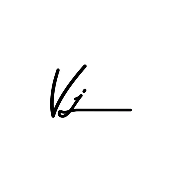 Initial Signature Logo Design Logo Für Mode Fotografie Hochzeit Schönheit — Stockvektor