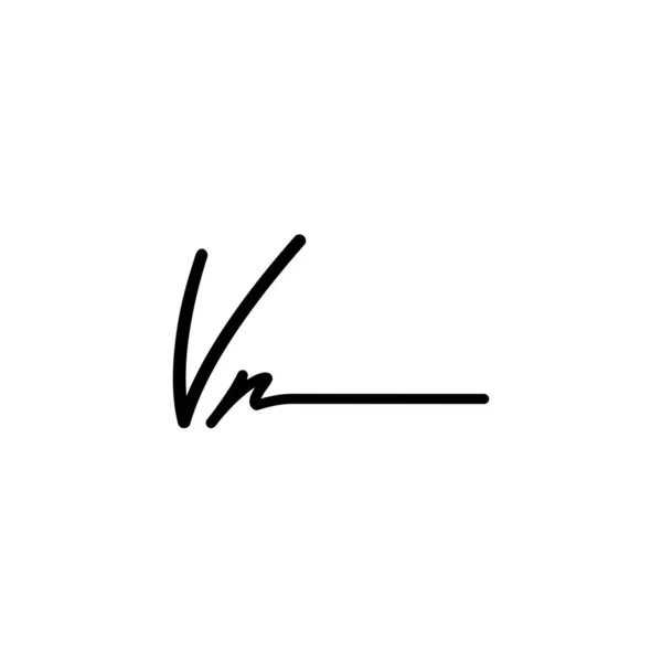 Diseño Inicial Del Logotipo Signature Logotipo Para Moda Fotografía Boda — Vector de stock