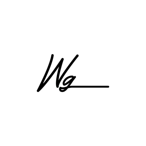 Initial Signature Logo Design Logo Für Mode Fotografie Hochzeit Schönheit — Stockvektor