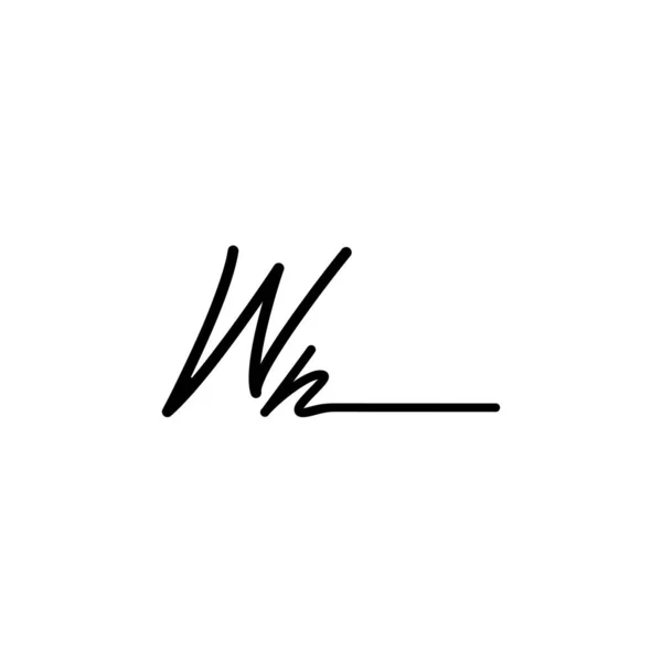 Початковий Дизайн Логотипу Signature Логотип Моди Фотографії Весілля Краси Бізнес — стоковий вектор