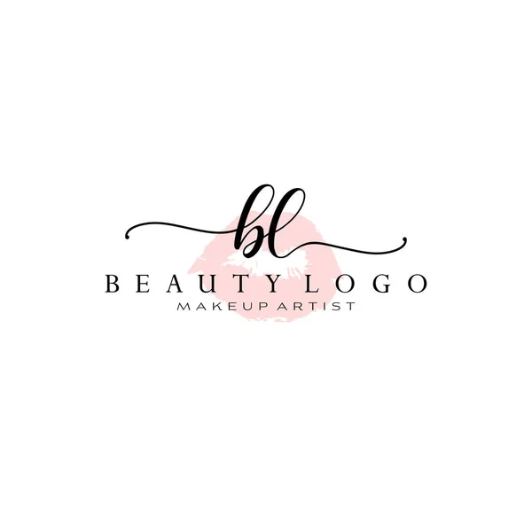 Erste Handschriftliche Logogestaltung Logo Für Mode Fotografie Hochzeit Schönheit Unternehmen — Stockvektor