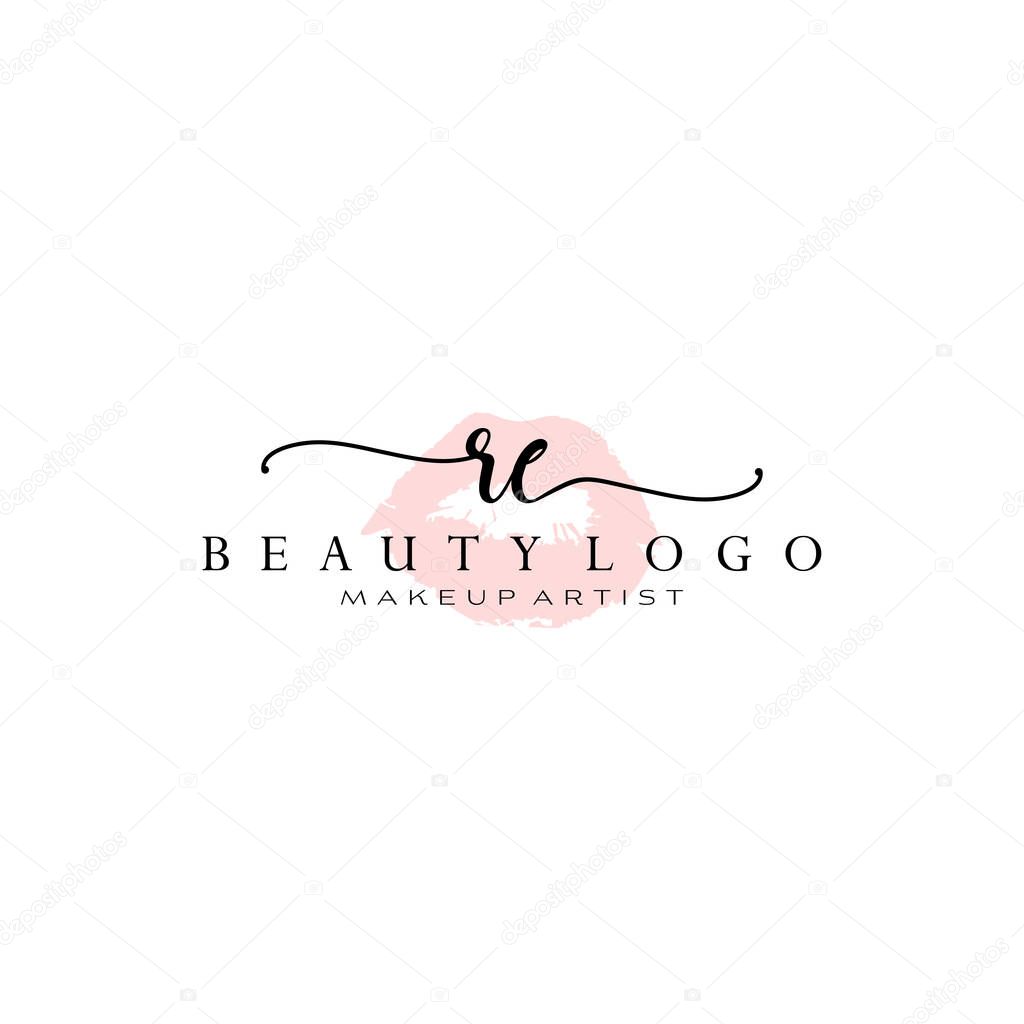 Initial handwriting logo design. Logo for fashion,photography, wedding, beauty, business company.