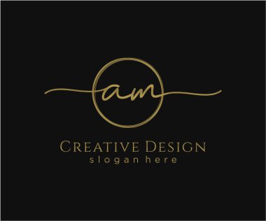 İlk el yazısı logosu tasarımı. Moda, fotoğrafçılık, düğün, güzellik, iş dünyası logosu.