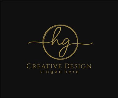 İlk el yazısı logosu tasarımı. Moda, fotoğrafçılık, düğün, güzellik, iş dünyası logosu.