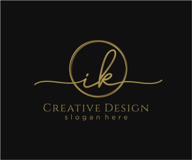 İlk el yazısı logosu tasarımı. Moda, fotoğrafçılık, düğün, güzellik, iş dünyası logosu.