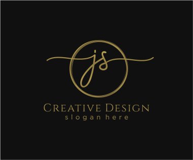 İlk el yazısı logosu tasarımı. Moda, fotoğrafçılık, düğün, güzellik, iş dünyası logosu.