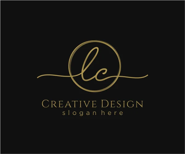 Первоначальный Дизайн Логотипа Logo Fashion Photography Wedding Beauty Business Company — стоковый вектор