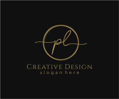 İlk el yazısı logosu tasarımı. Moda, fotoğrafçılık, düğün, güzellik, iş dünyası logosu.