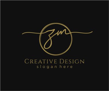 İlk el yazısı logosu tasarımı. Moda, fotoğrafçılık, düğün, güzellik, iş dünyası logosu.