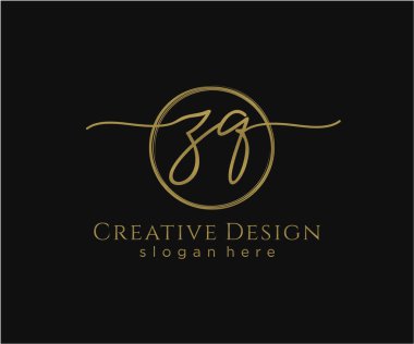 İlk el yazısı logosu tasarımı. Moda, fotoğrafçılık, düğün, güzellik, iş dünyası logosu.