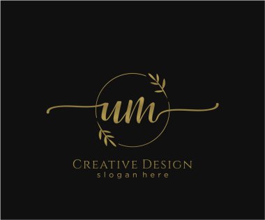 İlk el yazısı logosu tasarımı. Moda, fotoğrafçılık, düğün, güzellik, iş dünyası logosu.