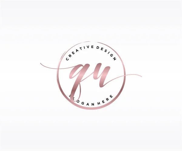 Eerste Handschrift Logo Ontwerp Logo Voor Mode Fotografie Bruiloft Schoonheid — Stockvector