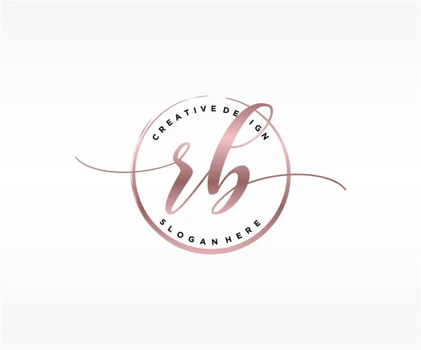 Инициальный Почерк Дизайна Логотипа Logo Fashion Photography Wedding Beauty Business — стоковый вектор