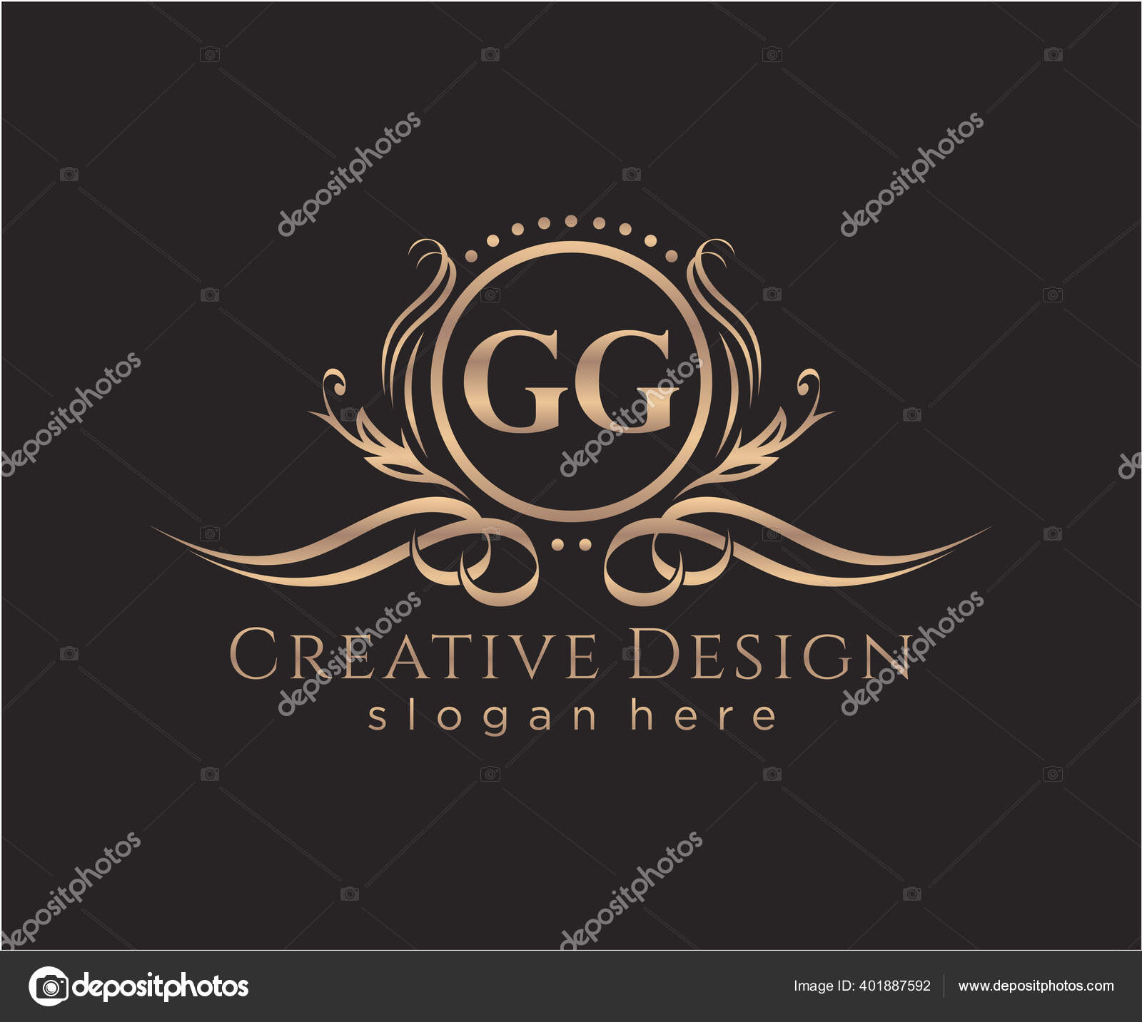 Initial pm beauty monogram and elegant logo design