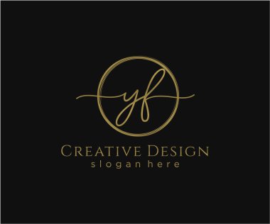 İlk el yazısı logosu tasarımı. Moda, fotoğrafçılık, düğün, güzellik, iş dünyası logosu.