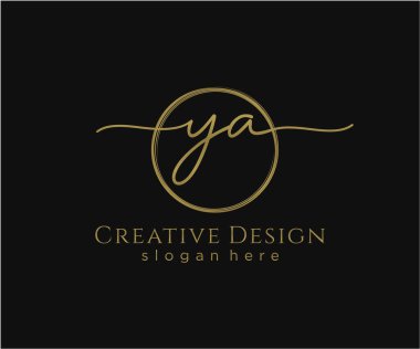 İlk el yazısı logosu tasarımı. Moda, fotoğrafçılık, düğün, güzellik, iş dünyası logosu.