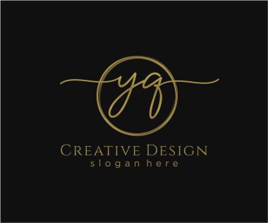 İlk el yazısı logosu tasarımı. Moda, fotoğrafçılık, düğün, güzellik, iş dünyası logosu.