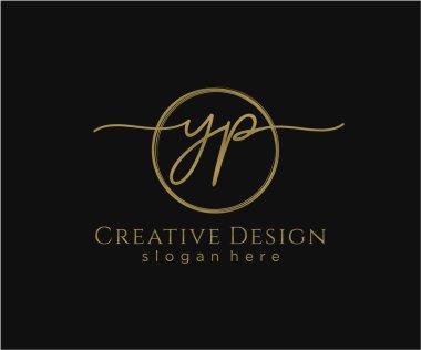 İlk el yazısı logosu tasarımı. Moda, fotoğrafçılık, düğün, güzellik, iş dünyası logosu.