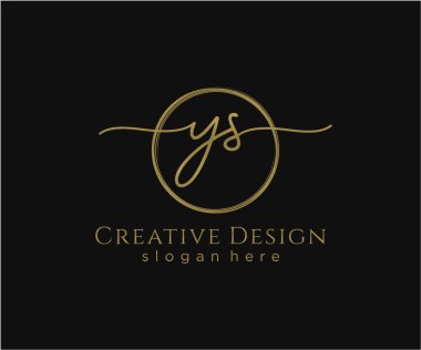 İlk el yazısı logosu tasarımı. Moda, fotoğrafçılık, düğün, güzellik, iş dünyası logosu.