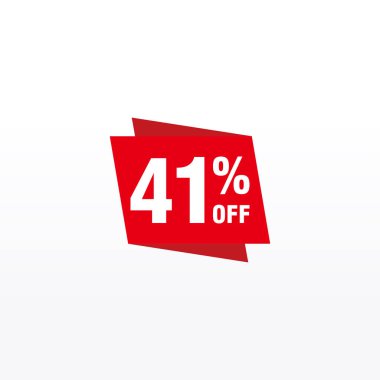 41 indirim, Etiketler için Satış Vektörü rozeti, Etiketler, Afişler, Etiketler, Web Çıkartmaları, Yeni Teklif. İndirimli origami işaret pankartı