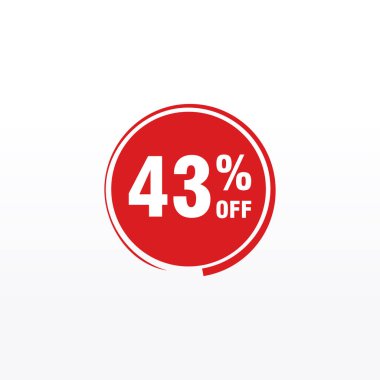 43 indirim, Etiketler için Satış Vektörü rozeti, Etiketler, Afişler, Etiketler, Web Çıkartmaları, Yeni Teklif. İndirimli origami işaret pankartı