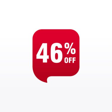 46 indirim, Etiketler için Satış Vektörü rozeti, Etiketler, Afişler, Etiketler, Web Çıkartmaları, Yeni Teklif. İndirimli origami işaret pankartı