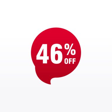 46 indirim, Etiketler için Satış Vektörü rozeti, Etiketler, Afişler, Etiketler, Web Çıkartmaları, Yeni Teklif. İndirimli origami işaret pankartı