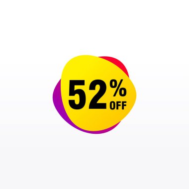 52 indirim, Etiketler için Satış Vektörü rozeti, Etiketler, Afişler, Etiketler, Web Çıkartmaları, Yeni Teklif. İndirimli origami işaret pankartı