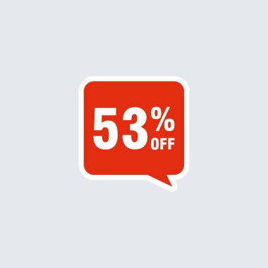 53 indirim, Etiketler için Satış Vektörü rozetleri, Etiketler, Afişler, Etiketler, Web Çıkartmaları, Yeni Teklif. İndirimli origami işaret pankartı