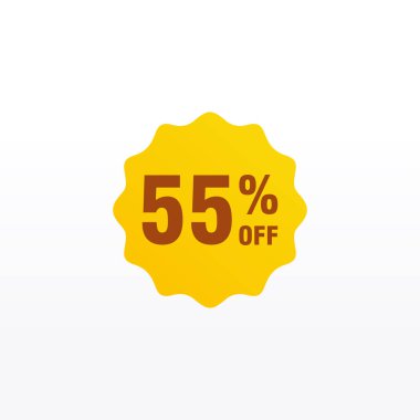 55 indirim, Etiketler için Satış Vektörü rozeti, Etiketler, Afişler, Etiketler, Web Çıkartmaları, Yeni Teklif. İndirimli origami işaret pankartı