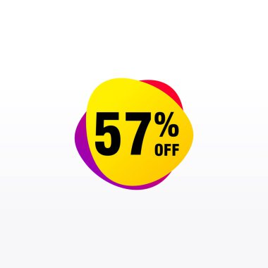 57 indirim, Etiketler için Satış Vektörü rozeti, Etiketler, Afişler, Etiketler, Web Çıkartmaları, Yeni Teklif. İndirimli origami işaret pankartı